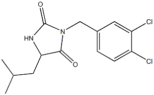 3-(3,4-dichlorobenzyl)-5-isobutylimidazolidine-2,4-dione 구조식 이미지