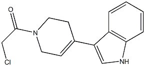 3-[1-(chloroacetyl)-1,2,3,6-tetrahydropyridin-4-yl]-1H-indole Structure