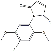 1-(4-chloro-2,5-dimethoxyphenyl)-2,5-dihydro-1H-pyrrole-2,5-dione Structure