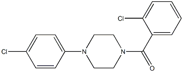 (2-chlorophenyl)[4-(4-chlorophenyl)piperazino]methanone 구조식 이미지