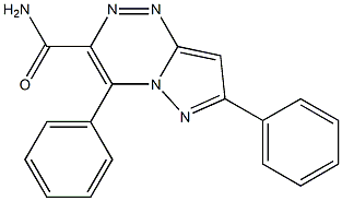 4,7-diphenylpyrazolo[5,1-c][1,2,4]triazine-3-carboxamide 구조식 이미지