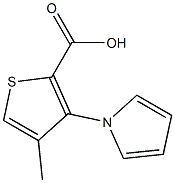 4-methyl-3-(1H-pyrrol-1-yl)-2-thiophenecarboxylic acid Structure