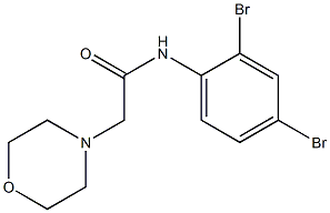 N-(2,4-dibromophenyl)-2-morpholinoacetamide 구조식 이미지