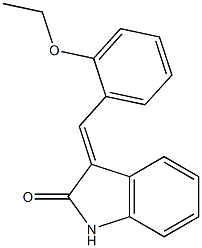 3-(2-ethoxybenzylidene)indolin-2-one 구조식 이미지