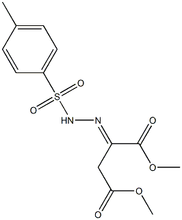 dimethyl 2-{2-[(4-methylphenyl)sulfonyl]hydrazono}succinate Structure