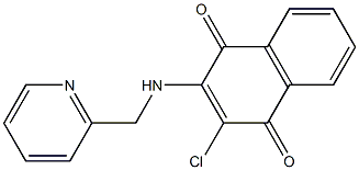 2-chloro-3-[(2-pyridinylmethyl)amino]naphthoquinone 구조식 이미지
