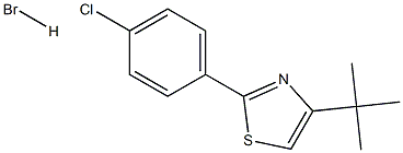 4-(tert-butyl)-2-(4-chlorophenyl)-1,3-thiazole hydrobromide 구조식 이미지