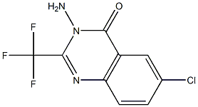 3-amino-6-chloro-2-(trifluoromethyl)-4(3H)-quinazolinone 구조식 이미지