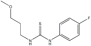 N-(4-fluorophenyl)-N'-(3-methoxypropyl)thiourea Structure
