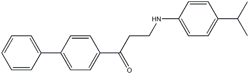 1-[1,1'-biphenyl]-4-yl-3-(4-isopropylanilino)-1-propanone 구조식 이미지