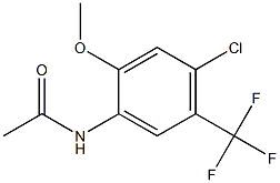 N1-[4-chloro-2-methoxy-5-(trifluoromethyl)phenyl]acetamide 구조식 이미지