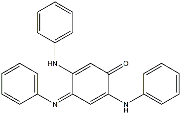 2,5-dianilino-4-(phenylimino)cyclohexa-2,5-dien-1-one Structure