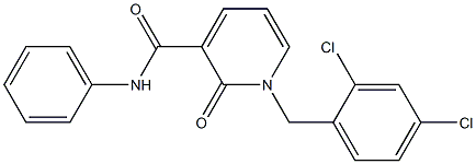 1-(2,4-dichlorobenzyl)-2-oxo-N-phenyl-1,2-dihydro-3-pyridinecarboxamide 구조식 이미지