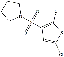 1-[(2,5-dichloro-3-thienyl)sulfonyl]pyrrolidine Structure