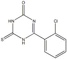 4-(2-chlorophenyl)-6-thioxo-1,2,5,6-tetrahydro-1,3,5-triazin-2-one Structure