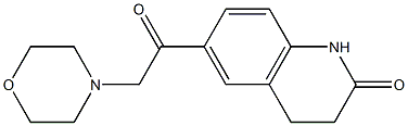 6-(2-morpholinoacetyl)-1,2,3,4-tetrahydroquinolin-2-one 구조식 이미지