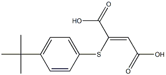 2-{[4-(tert-butyl)phenyl]thio}but-2-enedioic acid 구조식 이미지