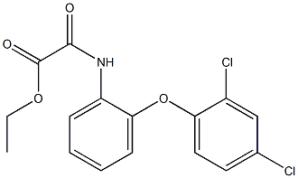 ethyl 2-[2-(2,4-dichlorophenoxy)anilino]-2-oxoacetate Structure