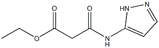 ethyl 3-oxo-3-(1H-pyrazol-5-ylamino)propanoate 구조식 이미지