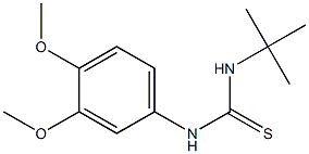 N-(tert-butyl)-N'-(3,4-dimethoxyphenyl)thiourea Structure