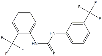 N-[2-(trifluoromethyl)phenyl]-N'-[3-(trifluoromethyl)phenyl]thiourea Structure