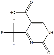 2-oxo-4-(trifluoromethyl)-1,2-dihydropyrimidine-5-carboxylic acid 구조식 이미지