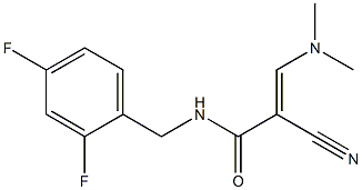 N1-(2,4-difluorobenzyl)-2-cyano-3-(dimethylamino)acrylamide 구조식 이미지