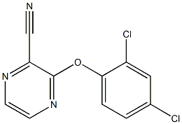 3-(2,4-dichlorophenoxy)-2-pyrazinecarbonitrile Structure