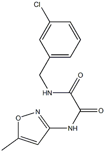 N1-(3-chlorobenzyl)-N2-(5-methylisoxazol-3-yl)ethanediamide Structure