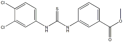 methyl 3-{[(3,4-dichloroanilino)carbothioyl]amino}benzoate Structure