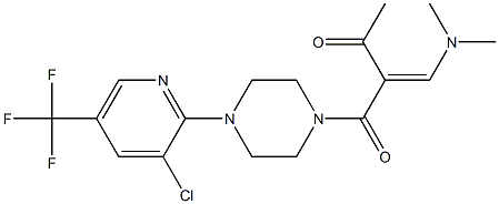 1-{4-[3-chloro-5-(trifluoromethyl)-2-pyridinyl]piperazino}-2-[(dimethylamino)methylene]-1,3-butanedione Structure
