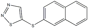 2-naphthyl 1,2,3-thiadiazol-5-yl sulfide Structure