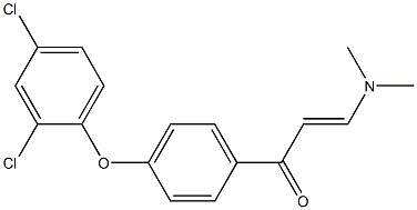 1-[4-(2,4-dichlorophenoxy)phenyl]-3-(dimethylamino)prop-2-en-1-one 구조식 이미지