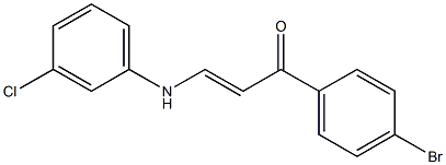 1-(4-bromophenyl)-3-(3-chloroanilino)prop-2-en-1-one Structure