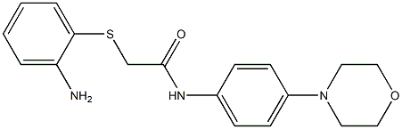 2-[(2-aminophenyl)sulfanyl]-N-(4-morpholinophenyl)acetamide Structure
