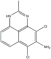5-Amino-4,6-dichloro-2-methyl primidine 구조식 이미지