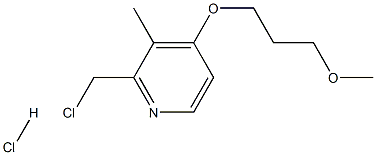 (3-METHOXY PROPOXY)-3-METHYL-2-CHLOROMETHYL PYRIDINE HCL 구조식 이미지