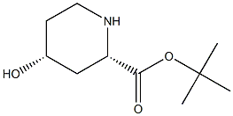 (2S,4R)-tert-butyl 4-hydroxypiperidine-2-carboxylate Structure