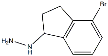 (4-bromo-2,3-dihydro-1H-inden-1-yl)hydrazine Structure