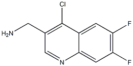 (4-chloro-6,7-difluoroquinolin-3-yl)methanamine 구조식 이미지