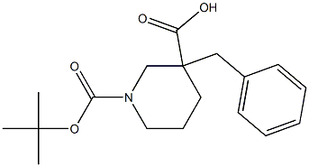 3-benzyl 1-tert-butyl piperidine-1,3-dicarboxylate Structure