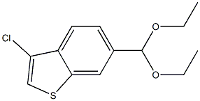 3-chloro-6-(diethoxymethyl)benzo[b]thiophene Structure