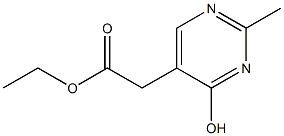 ethyl 2-(4-hydroxy-2-methylpyrimidin-5-yl)acetate 구조식 이미지