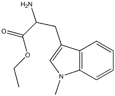 ethyl 2-amino-3-(1-methyl-1H-indol-3-yl)propanoate 구조식 이미지