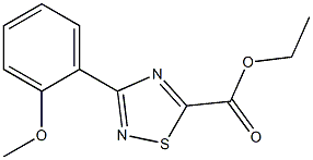 ethyl 3-(2-methoxyphenyl)-1,2,4-thiadiazole-5-carboxylate 구조식 이미지