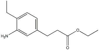 ethyl 3-(3-amino-4-ethylphenyl)propanoate Structure