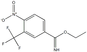 ethyl 3-(trifluoromethyl)-4-nitrobenzoimidate 구조식 이미지