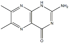 2-amino-6,7-dimethyl-1H-pteridin-4-one 구조식 이미지