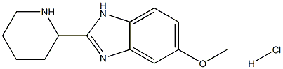 5-Methoxy-2-piperidin-2-yl-1H-benzoimidazole hydrochloride Structure