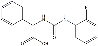 ({[(2-fluorophenyl)amino]carbonyl}amino)(phenyl)acetic acid 구조식 이미지